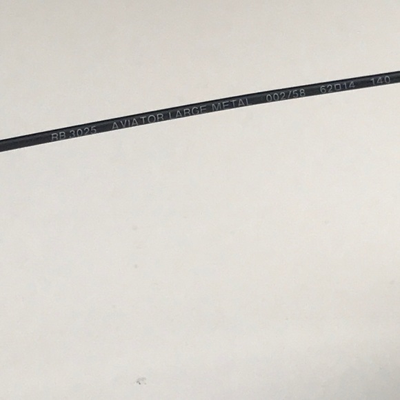 Polarized Black ray ban aviator sunglasses - Picture 6 of 6